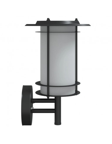 Applique da Esterno Nera in Acciaio Inossidabile