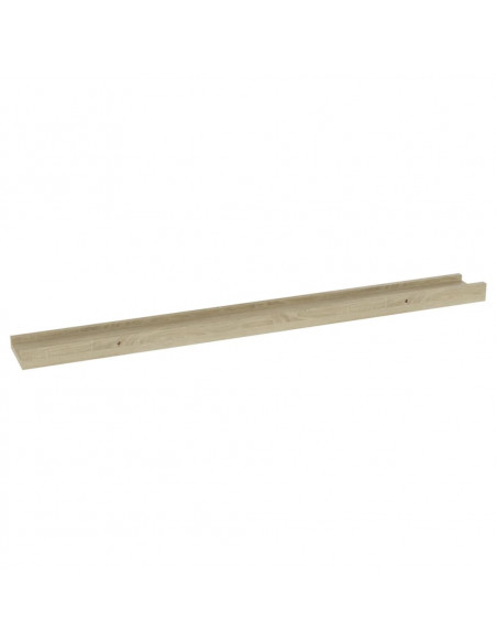 Mensole da Parete 2 pz Rovere Sonoma 80x9x3 cm