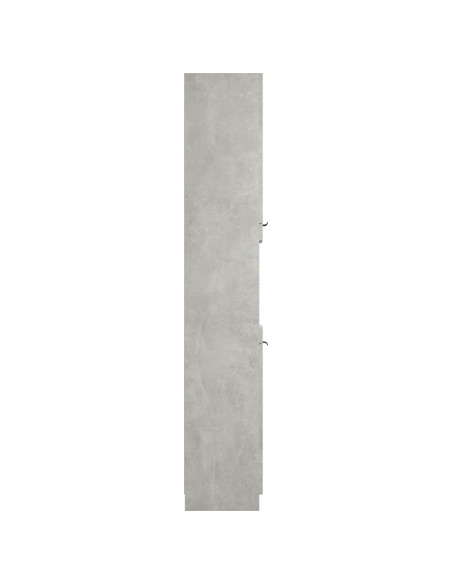 Mobile da Bagno Grigio Cemento 32x34x188,5 cm Legno Multistrato