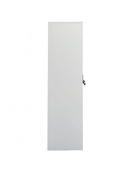 Armadio Grigio Chiaro 80x50x180 cm in Acciaio