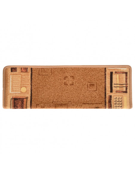 Tappetini per Scale Autoadesivi 10 pz 65x21x4 cm Beige