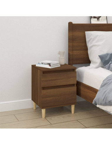 Comodini 2 pz Rovere Marrone 40x35x50 cm