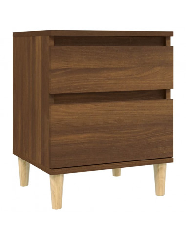 Comodini 2 pz Rovere Marrone 40x35x50 cm