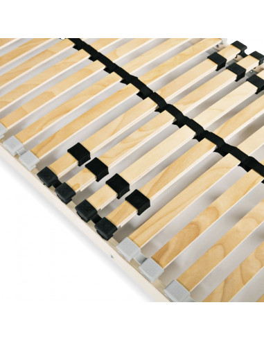 Reti a Doghe 2 pz 7 Zone con 28 Doghe in Legno 80x200 cm