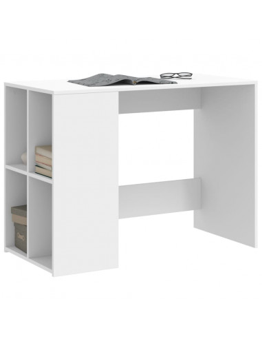 Scrivania Bianca 102x50x75 cm in Legno Multistrato