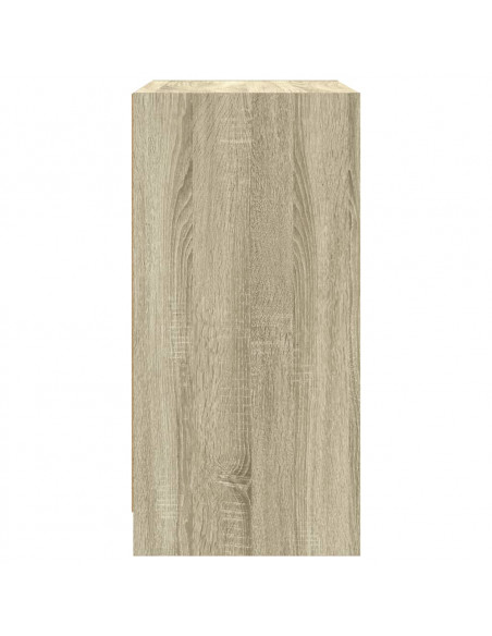 Mobile con Ante in Vetro Rovere Sonoma 68x37x75,5 cm