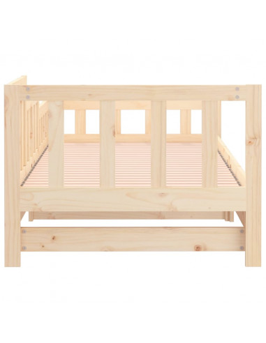 Dormeuse Estraibile 2x(90x200) cm Legno Massello di Pino