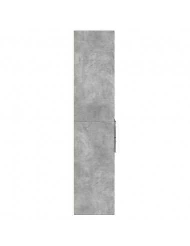 Credenza Grigio Cemento 50x42,5x185 cm in Legno Multistrato