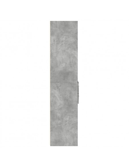Credenza Grigio Cemento 50x42,5x185 cm in Legno Multistrato