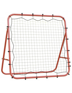 Rimbalzatore da Calcio Regolabile 96x80x96 cm Acciaio e PE 2