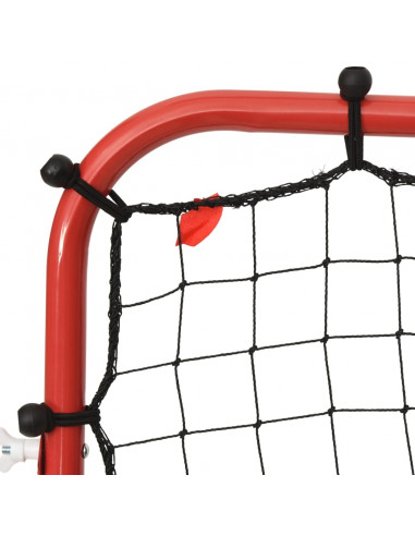 Rimbalzatore da Calcio Regolabile 96x80x96 cm Acciaio e PE