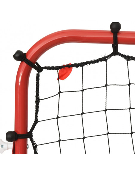 Rimbalzatore da Calcio Regolabile 96x80x96 cm Acciaio e PE