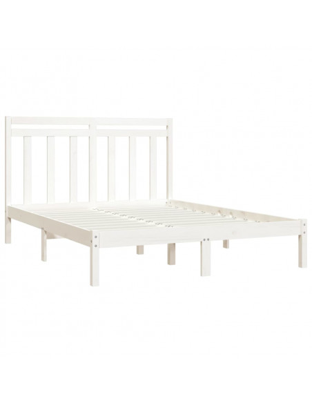 Giroletto Bianco in Legno Massello 150x200 cm King Size