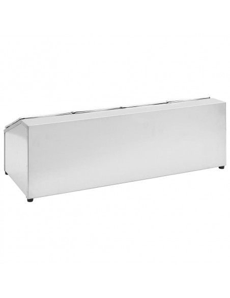 Supporto Gastronorm con 4 Contenitori GN 1/6 in Acciaio Inox