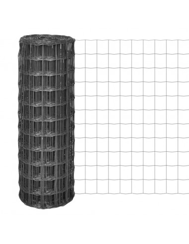 Recinzione Euro in Acciaio 25x1 m Grigia