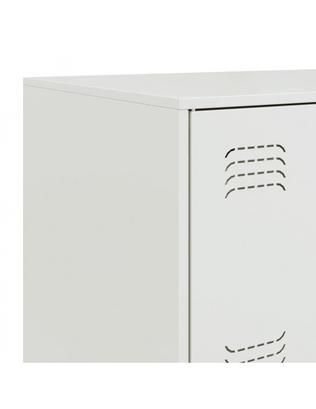 Credenza Bianca 67x39x107 cm in Acciaio