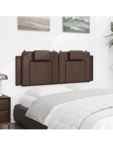 Cuscino Testiera Marrone 140 cm in Similpelle