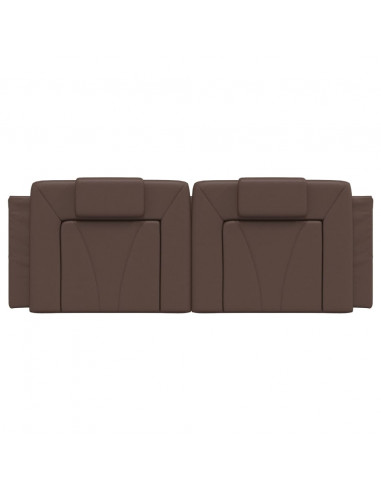 Cuscino Testiera Marrone 140 cm in Similpelle
