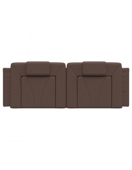 Cuscino Testiera Marrone 140 cm in Similpelle
