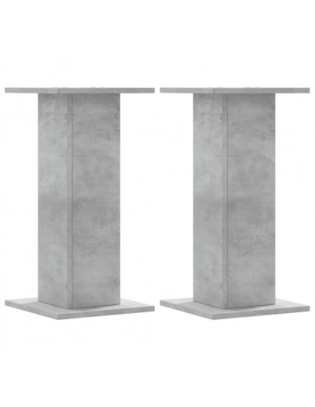 Supporti per Piante 2 pz Grigio Cemento 30x30x60 cm Truciolato