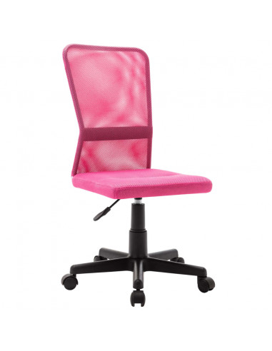 Sedia da Ufficio Rosa 44x52x100 cm in Tessuto a Rete