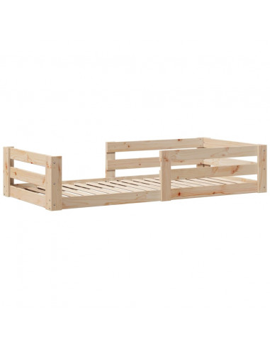 Giroletto senza Materasso 80x200 cm in Legno Massello Pino