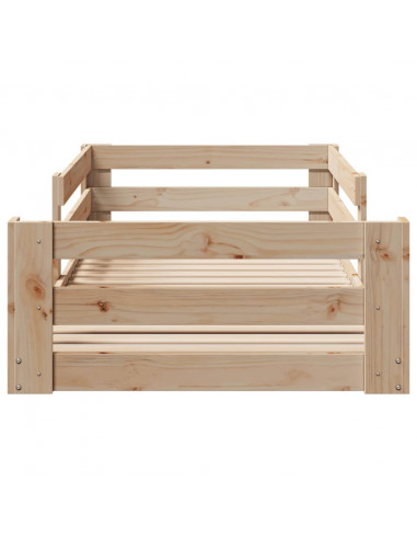 Giroletto senza Materasso 80x200 cm in Legno Massello Pino