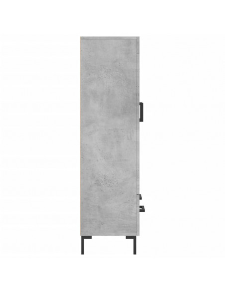 Credenza Grigio Cemento 69,5x31x115 cm in Legno Multistrato