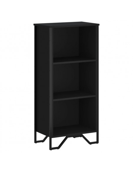 Libreria Nera 50x31x106 cm in Legno Multistrato