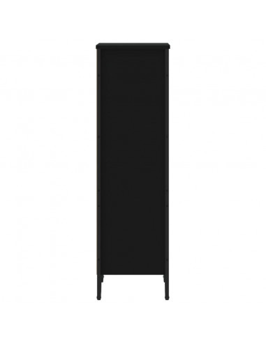 Libreria Nera 50x31x106 cm in Legno Multistrato