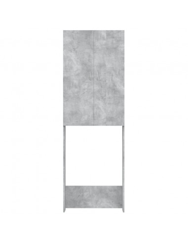 Mobile per Lavatrice Grigio Cemento 64x25,5x190 cm
