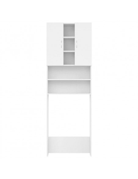Mobile per Lavatrice Bianco 64x25,5x190 cm