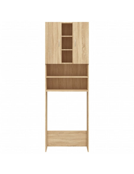 Mobile per Lavatrice Rovere Sonoma 64x25,5x190 cm