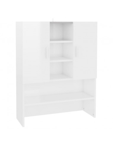 Mobile per Lavatrice Bianco Lucido 70,5x25,5x90 cm