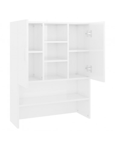 Mobile per Lavatrice Bianco Lucido 70,5x25,5x90 cm