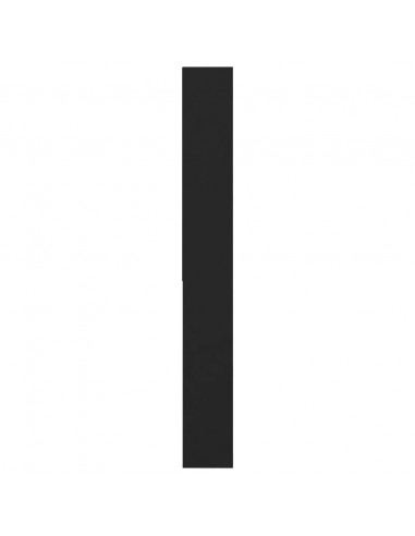 Mobile per Lavatrice Nero 64x24x190 cm