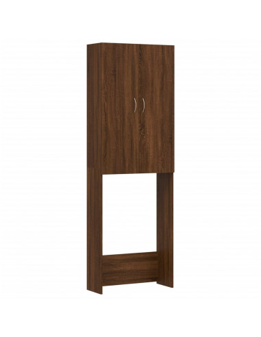 Mobile per Lavatrice Rovere Marrone 64x25,5x190 cm