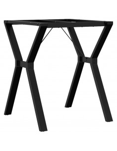 Telaio Gambe a Y per Tavolo da Pranzo 60x60x73 cm in Ghisa 2