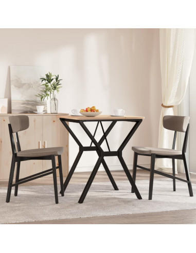 Telaio Gambe a Y per Tavolo da Pranzo 60x60x73 cm in Ghisa