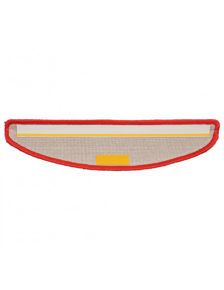 Tappetini per Scale 10 pz 56x17x3 cm Rossi