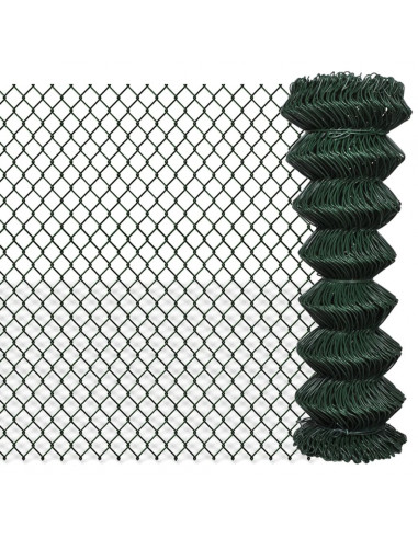 Recinzione a Rete in Acciaio 1,25x25 m Verde