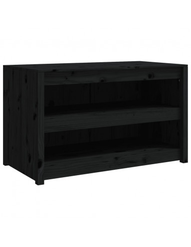 Mobile da Cucina da Esterno Nero 106x55x64 cm Legno Massello di Pino