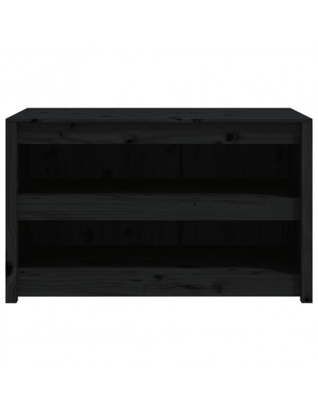 Mobile da Cucina da Esterno Nero 106x55x64 cm Legno Massello di Pino