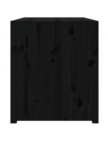 Mobile da Cucina da Esterno Nero 106x55x64 cm Legno Massello di Pino