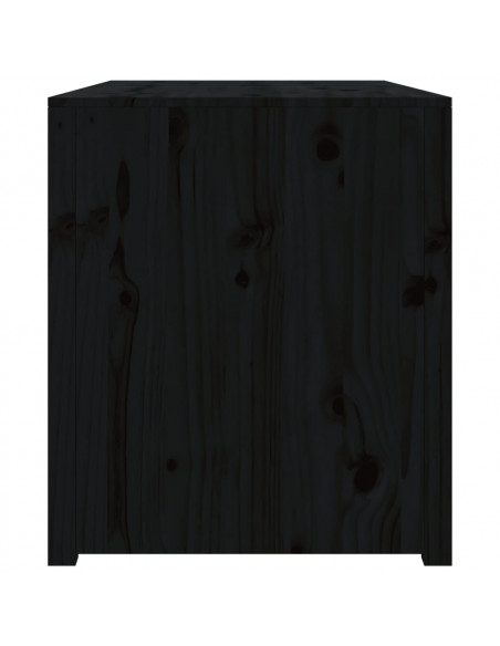 Mobile da Cucina da Esterno Nero 106x55x64 cm Legno Massello di Pino