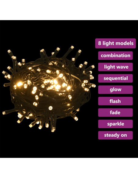 Set Natale con 60 Palline Punta e 150 Luci LED Oro Rosa