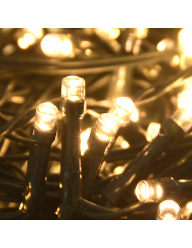 Set Natale con 120 Palline Punta e 300 Luci LED Bianco e Grigio