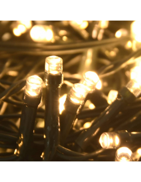 Set Natale con 120 Palline Punta e 300 Luci LED Bianco e Grigio