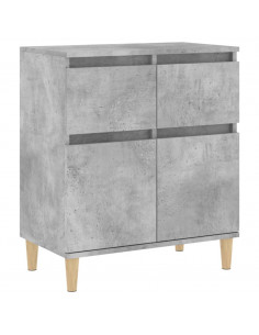 Credenza Grigio Cemento 60x35x70 cm in Legno Multistrato 2