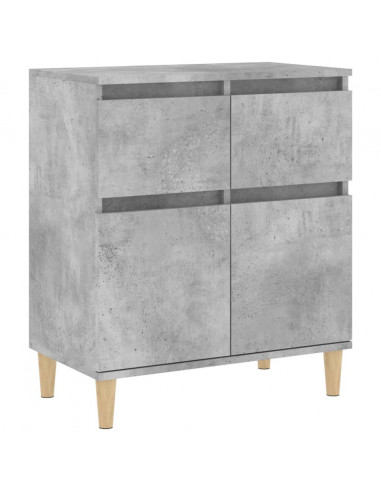 Credenza Grigio Cemento 60x35x70 cm in Legno Multistrato